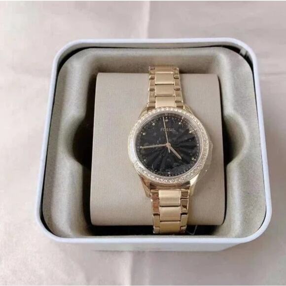 Fossil Other - Fossil BQ3759 Rye Three-Hand Gold-Tone Stainless Steel Watch